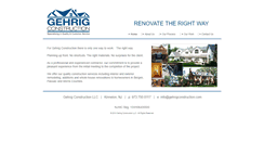 Desktop Screenshot of gehrigconstruction.com